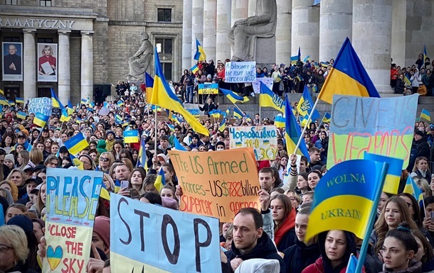 Акція на підтримку України в Польщі